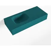 Mondiaz LEX Smag vrijhangende solid surface wastafel 70cm. Positie wasbak links