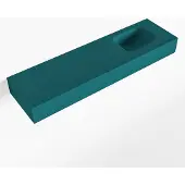 Mondiaz LEX Smag vrijhangende solid surface wastafel 110cm. Positie wasbak rechts