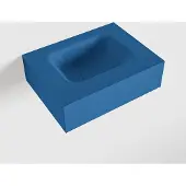 Mondiaz LEX Jeans vrijhangende solid surface wastafel 40cm. Positie wasbak midden
