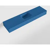 Mondiaz LEX Jeans vrijhangende solid surface wastafel 120cm. Positie wasbak midden
