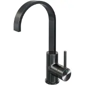 Brauer Gunmetal Edition ColdStart wastafelkraan met draaibare platte uitloop model A gunmetal geborsteld PVD