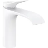 Hansgrohe Wastafelmengkraan vivenis eengreeps 110 coolstart met trekwaste mat wit