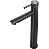 Brauer Gunmetal Carving verhoogde opbouw wastafelmengkraan model A gunmetal geborsteld PVD