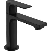 Hansgrohe Rebris E wastafelkraan 110 waterbesparend met CoolStart en synthetische afvoer zwart mat