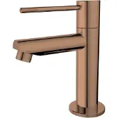 Best design Toiletkraan Dijon-Ribera Uitloop Recht 14 cm 1-hendel PVD Glans Brons