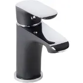 Boss & Wessing Bws wastafelmengkraan marta eenhendel laag zwart chroom 15 cm