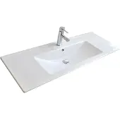 Sanicare Wastafel q15 keramiek 1 kraangat 120x45 cm wit