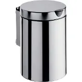 Emco Afvalemmer voor wandmontage Start met deksel 3 liter chroom