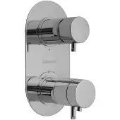Hak Rhapsody inbouw thermostatische douchemengkraan, 3 uitgangen, chroom