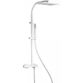 Tres Regendoucheset Slim Exclusive Opbouw Mengkraan met Antikalk Handdouche Mat Wit