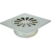 Boss & Wessing Bws doucheput onderuitlaat 14x14 cm 40mm abs chroom