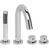 Boss & Wessing Bws badrandthermostaat 4gats rond afbouwset chroom