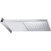 Hak Regen douchekop rechthoekig 50x20x3 cm waterval gepolijst rvs