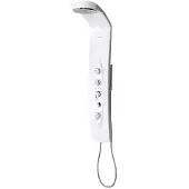 Sapho Douchepaneel Mola 130x21 cm Thermostatisch Hoekgemonteerd Wit