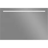 Sanilux Led spiegel aluminium met onderverlichting 100x70 cm inclusief spiegelverwarming