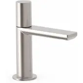 Tres Fonteinkraan project 1-knop uitloop recht 10 cm rond rvs