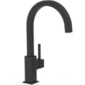Tres Keukenkraan cocina gebogen uitloop 20.5 cm mat zwart