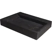 Forzalaqua Wastafel stockholm hardsteen gezoet met kraangat 60x40x9 cm