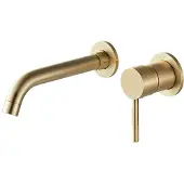 Boss & Wessing Bws wastafelkraan inbouw | gold | incl.inbouwdeel | geborsteld messing | mat goud