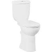 Boss & Wessing Duoblok toiletpot staand verhoogd +5.5 cm wit compleet
