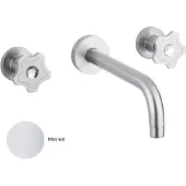 Sanimex Inbouw Wastafelmengkraan Giulini Tweeknops 20cm Inclusief G-Link Inbouwdeel Mat Wit