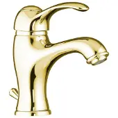 Sapho Wastafelmengkraan kirke 1-hendel gebogen 16.6 cm goud