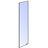 Sanilux Klik Zijwand 30 cm 8mm veiligheidsglas / voor Inloopdouche