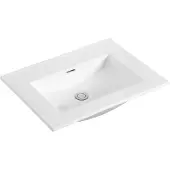 Sanilux Wastafel Classic 60x47x2,5 cm Keramiek Wit (zonder kraangat)