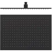 Tres Hoofddouche Plafonduitloop 45x31.5 cm Mat Zwart