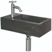 Boss & Wessing Fonteinset bws guilla 40x23x10.5 cm natuursteen rechts zwart