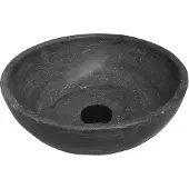 Boss & Wessing Waskom BWS Salt 40cm Rond Hardsteen Zwart