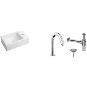 Boss & Wessing Fonteinpack Houston Mat Wit Keramiek Rechts 37x23 cm