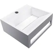 Boss & Wessing Fontein bws jolie 30x28 cm solid surface mat wit