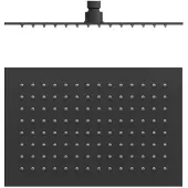 Tres Hoofddouche plafonduitloop 30x20 cm mat zwart
