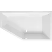 Sanindusa Ligbad delta compact rechts 160x90 cm wit