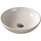 Sanilux Waskom Valencia Keramiek 41x41x12cm Rond wit (exclusief waste)