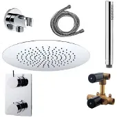 Boss & Wessing inbouw regendouche set 06 cemal round chroom