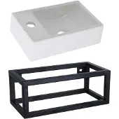 Plieger Fonteinset Met Handdoekrek 37 cm Wit (Exclusief Kraan En Afvoer)