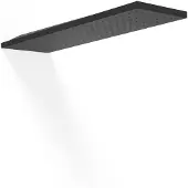 Tres Hoofddouche Wand 16x55 cm Mat Zwart