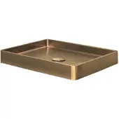 Dekker Opzetwastafel lanesto vanity 52x41x7 cm rvs gold