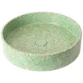 Ideavit Waskom idea.smart 42.5x42.5x10 cm rond terrazzo groen