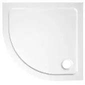 Sapho Douchebak gegoten marmer aqualine 80x80x3 cm kwartrond wit