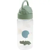 Done by Deer - Straw bottle Happy clouds - Green - 350 ml