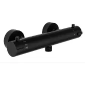 Schutte LONDON Thermostatische Douchekraan - Hartafstand 120 mm - Zwart Mat