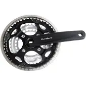 Sunrace 7/8-speed crankstel FCM300 48-38-28T/170mm voor vierkante as - Zwart