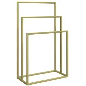 vidaXL Handdoekenrek vrijstaand 48x24x79 cm ijzer goudkleurig