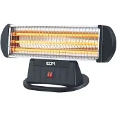 EDM Quartzoven EDM 07140 07140, zwart, 1200 W