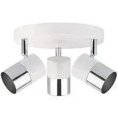 EDM Focomoon 3 éléments blanc + argent gu-10 edm