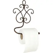 Clayre & Eef WC Rol houder 17x7x22 cm Bruin Ijzer Toiletrolhouder Toiletpapierhouder Toiletrol houder Bruin