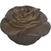 Clayre & Eef LumiLamp Knop voor lampenkap roos Ø 4 cm Bruin Kunststof Rond Roos Bruin